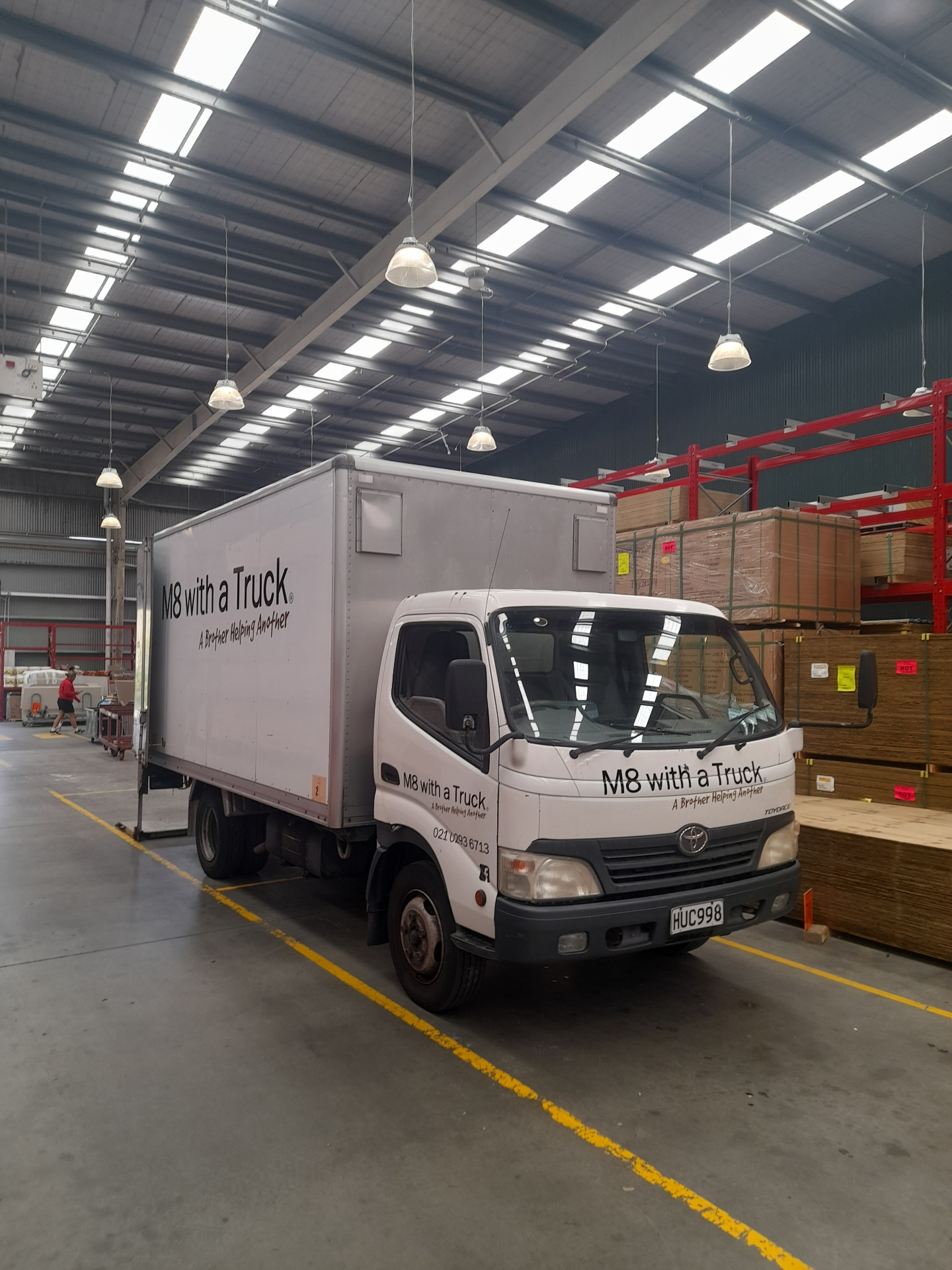 M8 With A Truck loading at the warehouse